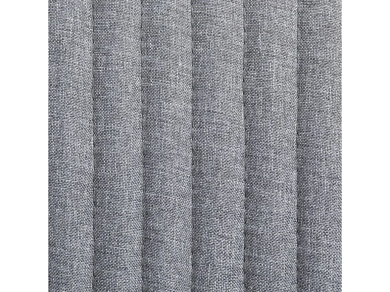 Chaise tissu gris clair et pieds métal noir Mikee - Lot de 2