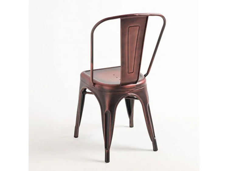 Silla industrial vintage de acero Kontoir-Color Cobre