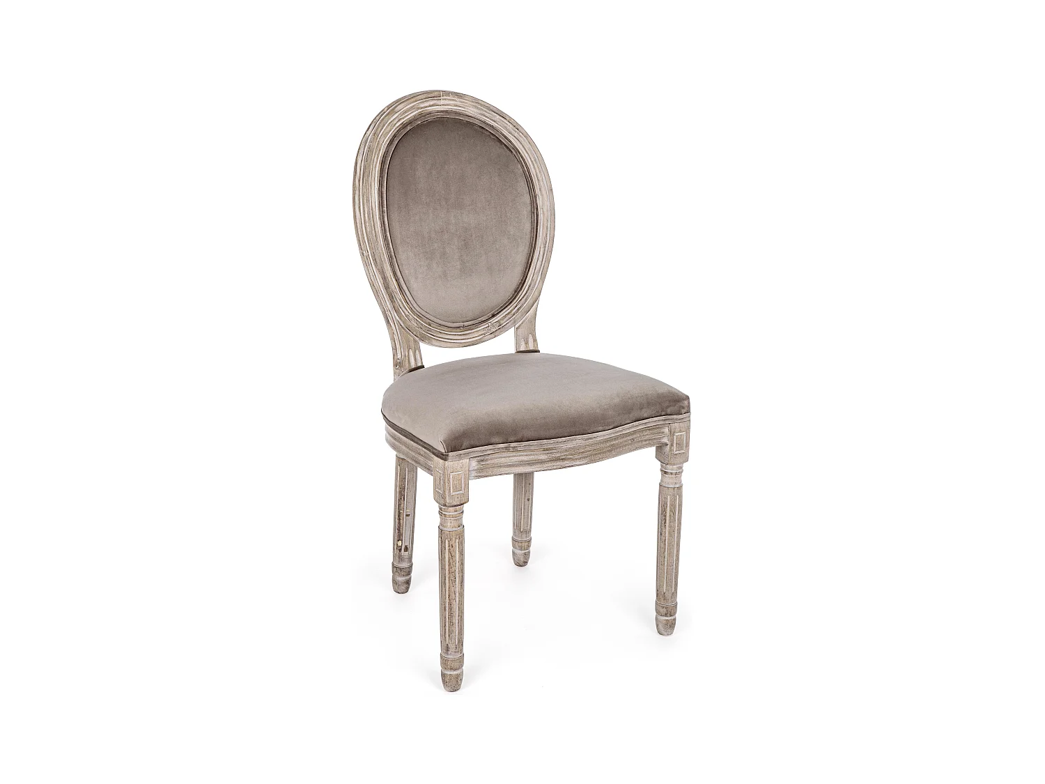 Lot de 2 chaises médaillon style Louis XVI – Élégance et prestige pour votre intérieur-Marron clair