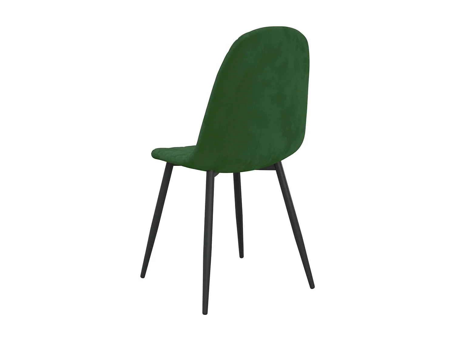 Chaises de salle à manger 4 pcs Vert foncé Velours 10
