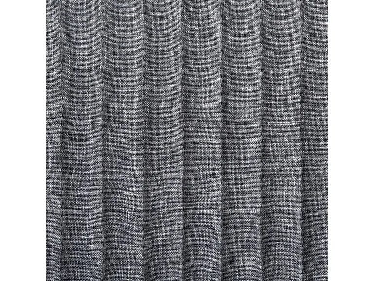 Chaise tissu gris foncé et pieds métal noir Mikee - Lot de 2