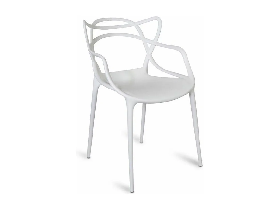 Silla Beliano premium con reposabrazos - Interior y exterior-Color Blanco