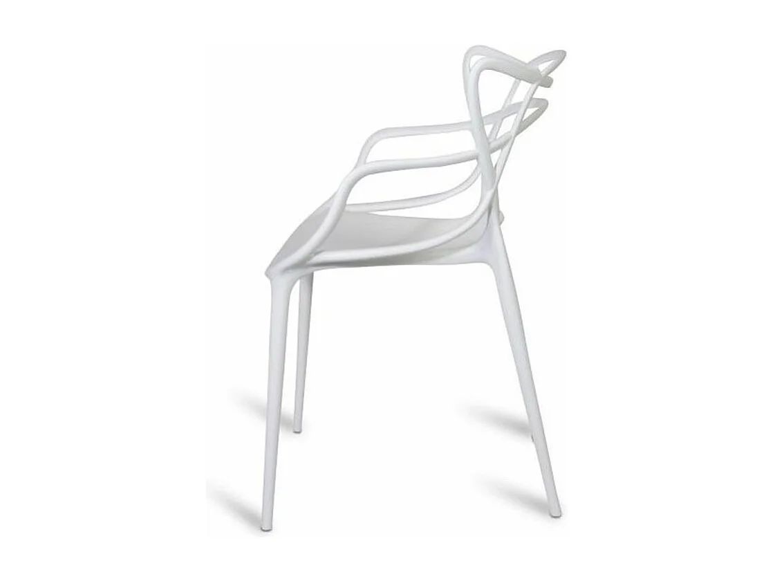 Silla Beliano premium con reposabrazos - Interior y exterior-Color Blanco