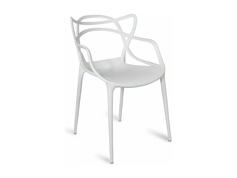 Chaise avec accoudoir Beliano premium - Intérieur et extérieur-Couleur Blanc