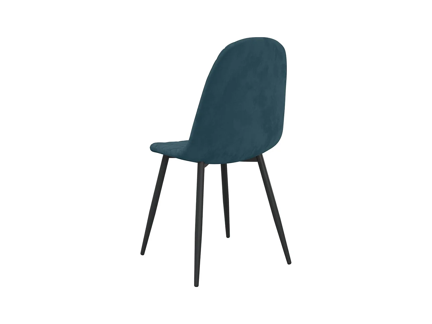 Eetkamerstoelen 4 st fluweel blauw