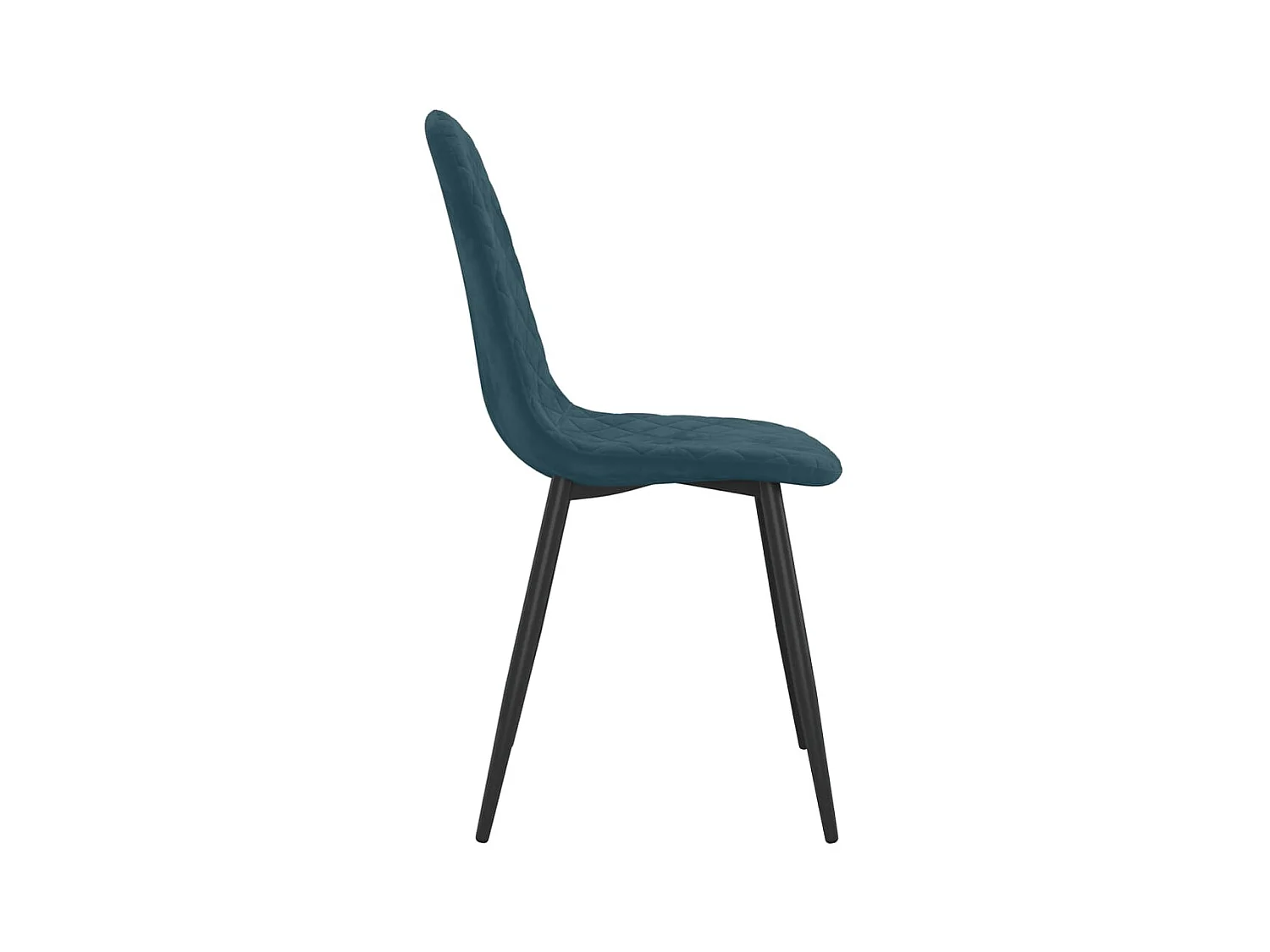 Eetkamerstoelen 4 st fluweel blauw