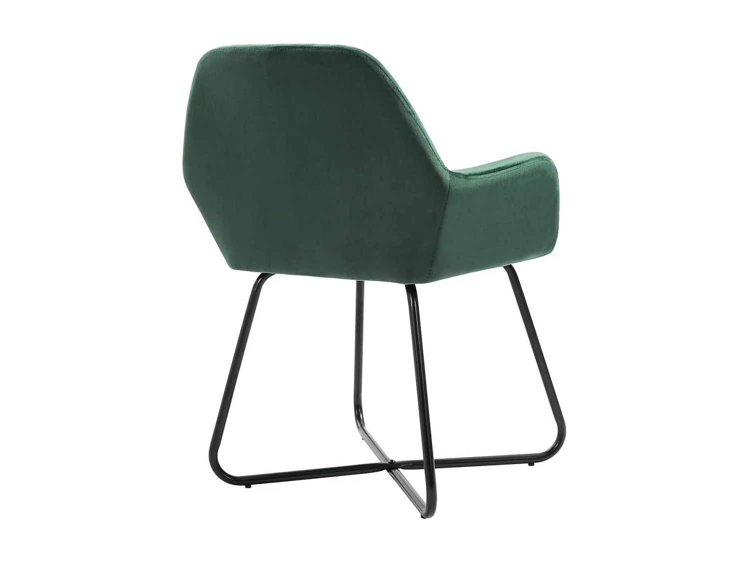 Chaises de salle à manger 6 pcs Vert Velours 2
