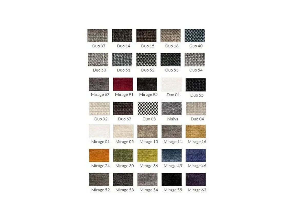 Luie walnootkleurige stoel van stof en essenhout - Set van 2-Kleur MIRAGE 10