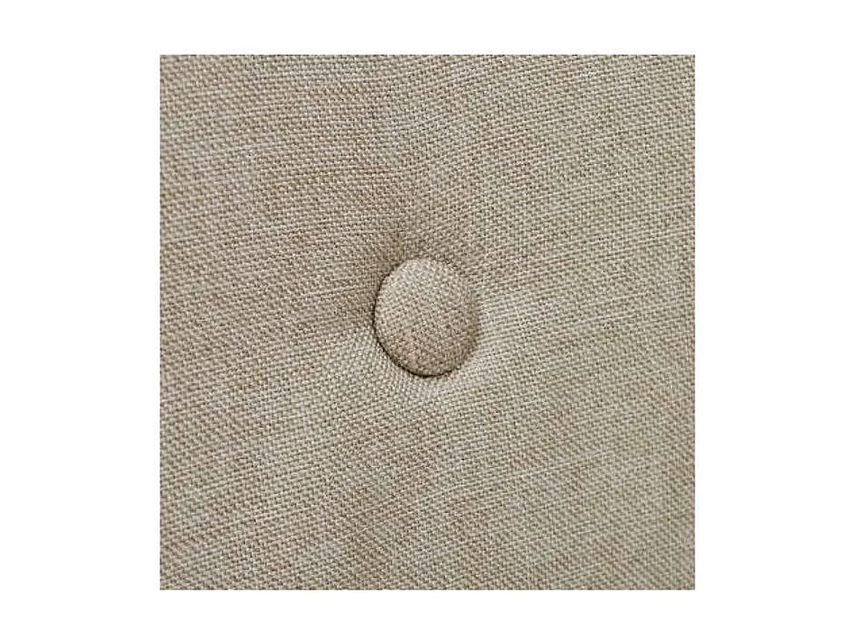 Chaise avec accoudoirs tissu beige et pieds chêne massif clair Kériam - Lot de 2