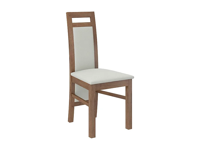 Chaise bois marron et tissu tissu Mouka-Tissu 27124