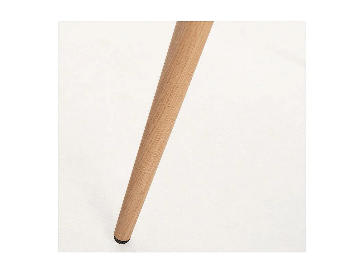 Chaise velours marron et bois naturel Lizaty - Lot de 2