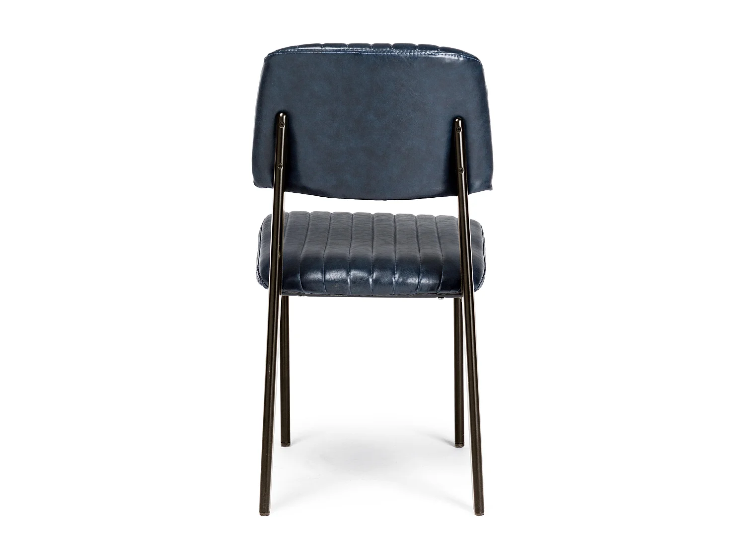 Lot de 2 chaises vintages Nelly – Confort et style rétro des années 50-Bleu foncé