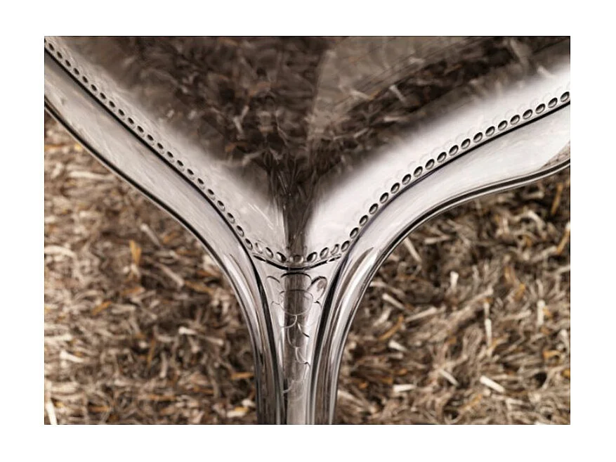 Louis XV geïnspireerde stoel transparant ontwerp Modina - Set van 2-Kleur Transparant