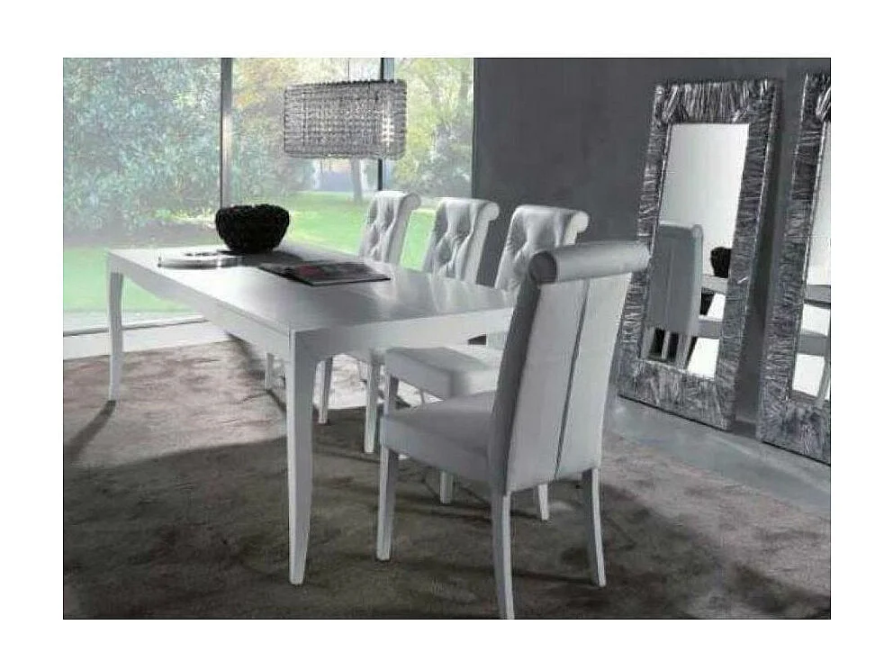 Chaise en faux cuir capitonnée Thalia - Lot de 2-Couleur Marron