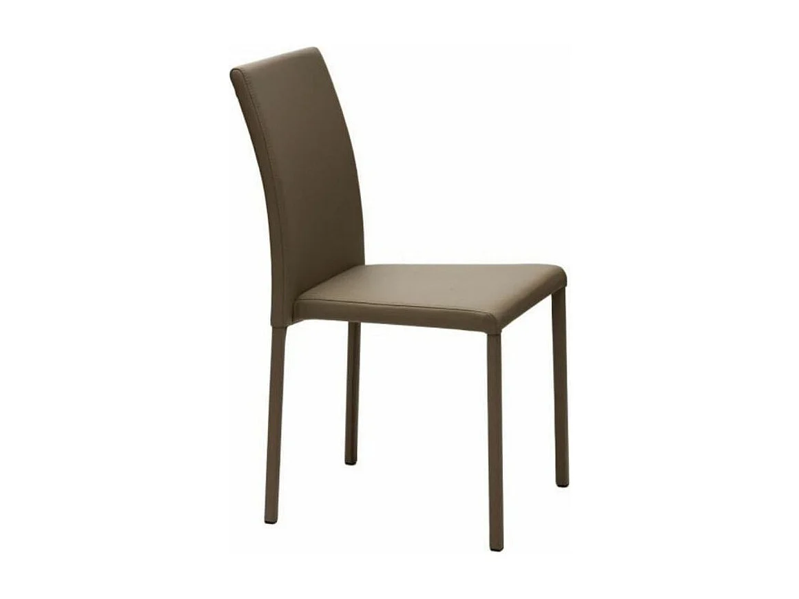 Jazon stoel van kunstleer - Set van 4-Kleur Licht beige