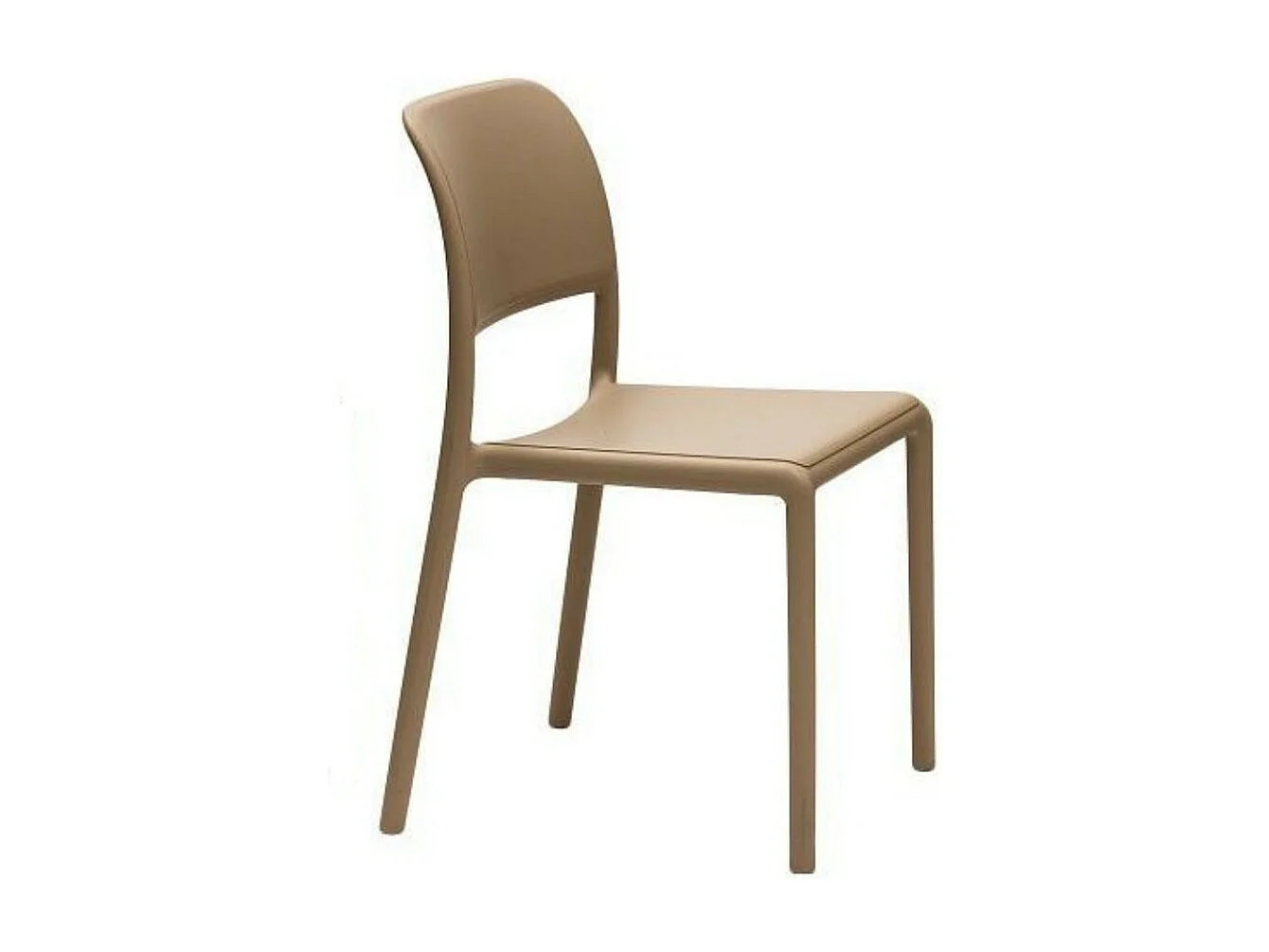 Chaise empilable design Lyvia - Lot de 4-Couleur Blanc