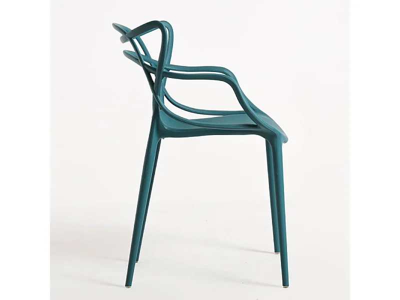 Silla Beliano premium con reposabrazos - Interior y exterior-Azul pato