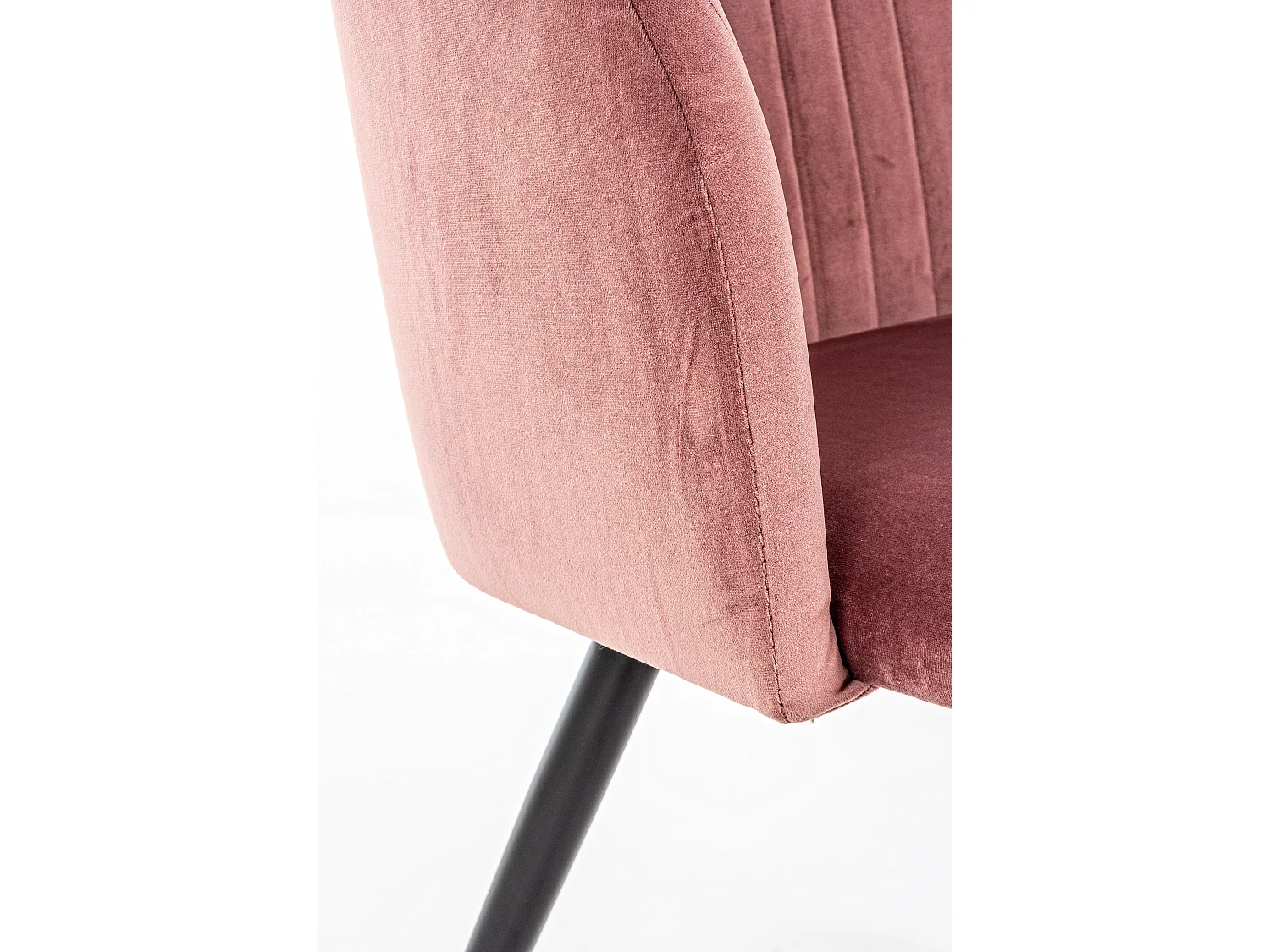 Lot de 2 chaises QUEEN – Velours ultra doux & confort premium-Rose