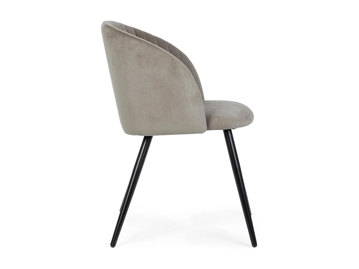 Lot de 2 chaises QUEEN – Velours ultra doux & confort premium-Rose