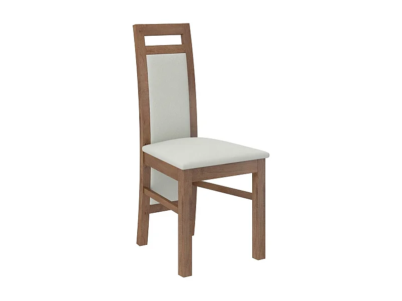 Chaise bois marron et tissu tissu Mouka-Tissu 27101