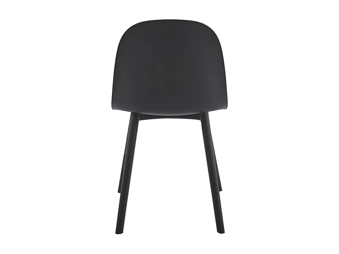 Silla Kalipo con cojín de asiento de terciopelo - Comodidad y modernidad-Color Negro