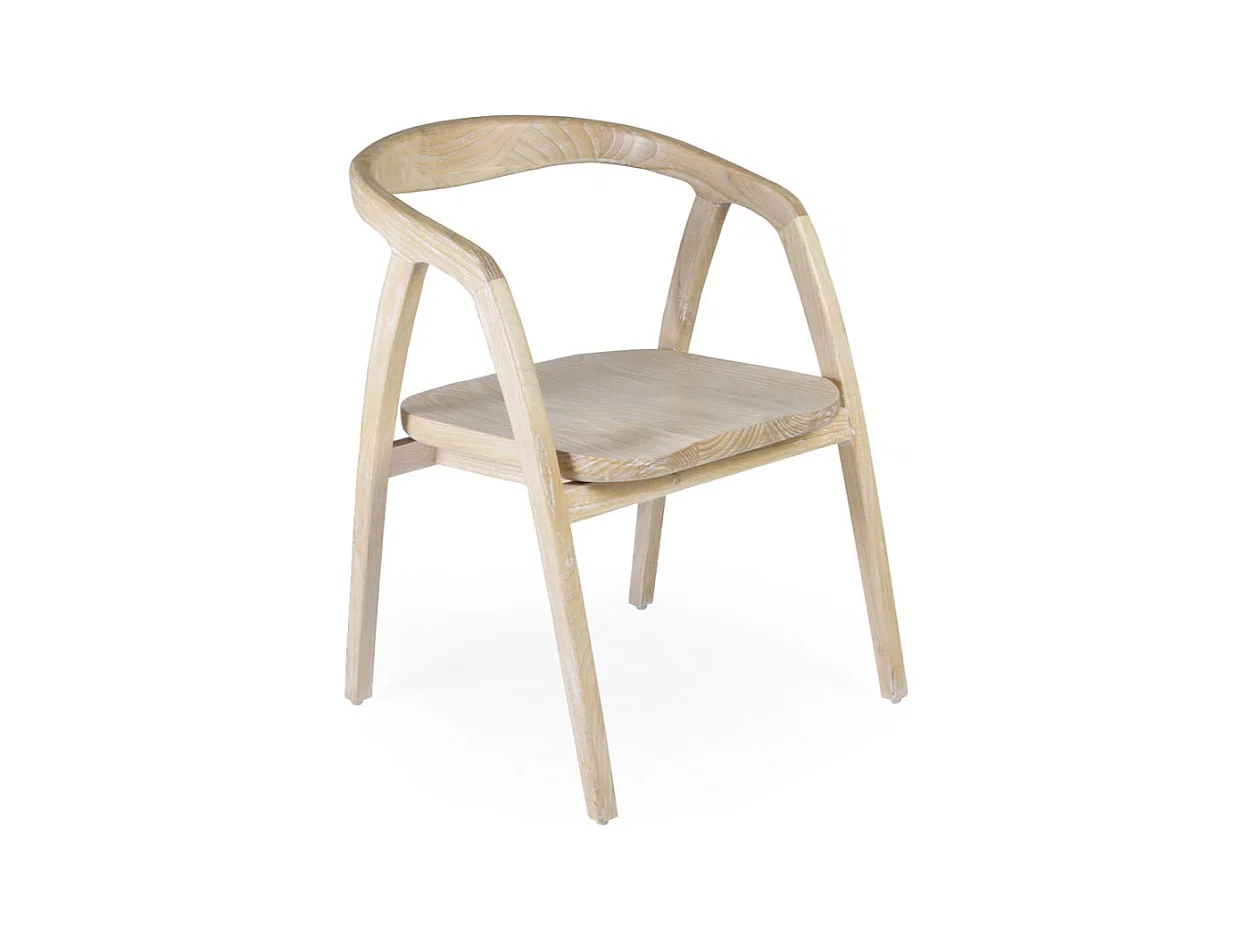 Silla Olivia de madera maciza Sungkai 100% natural