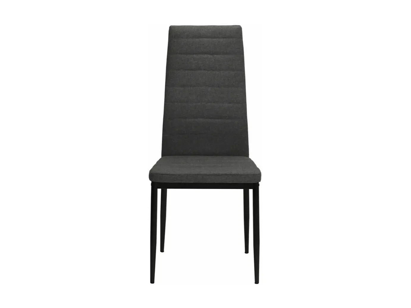 Eetkamerstoelen 4 st stof donkergrijs