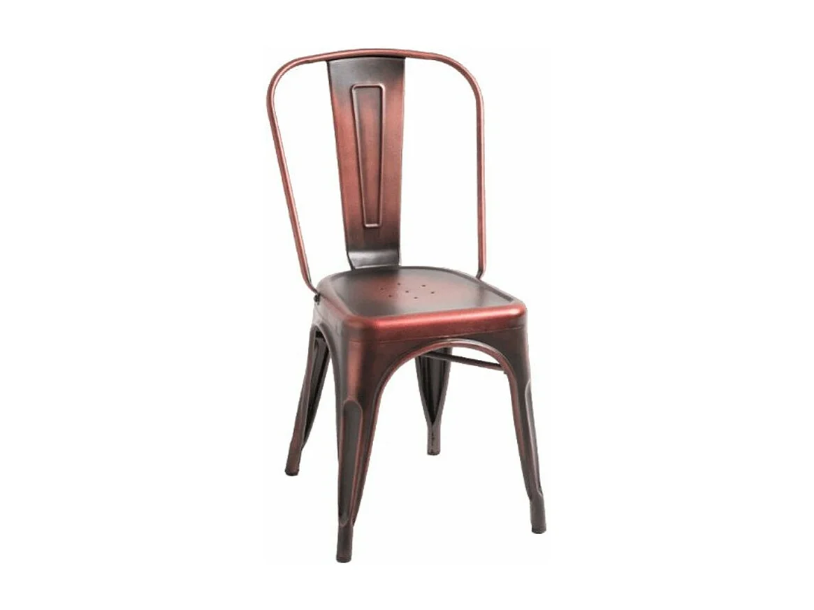 Silla industrial vintage de acero Kontoir-Color Negro