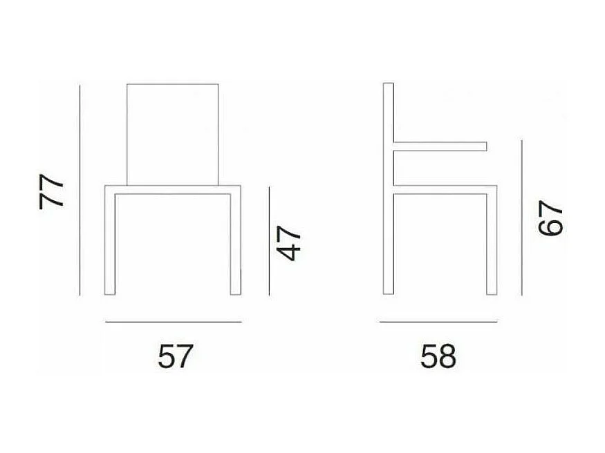 Chaise coque blanche et hêtre massif coussin anthracite Kinoa- Lot de 4