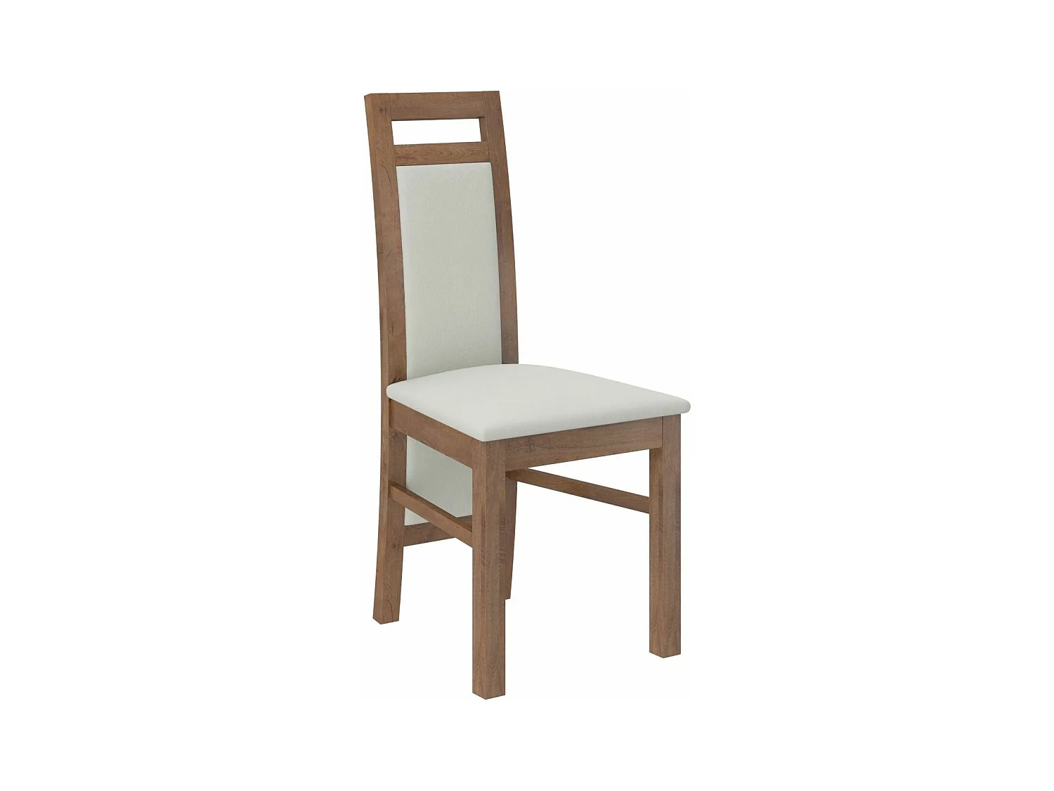 Chaise bois marron et tissu tissu Mouka-Tissu 27106