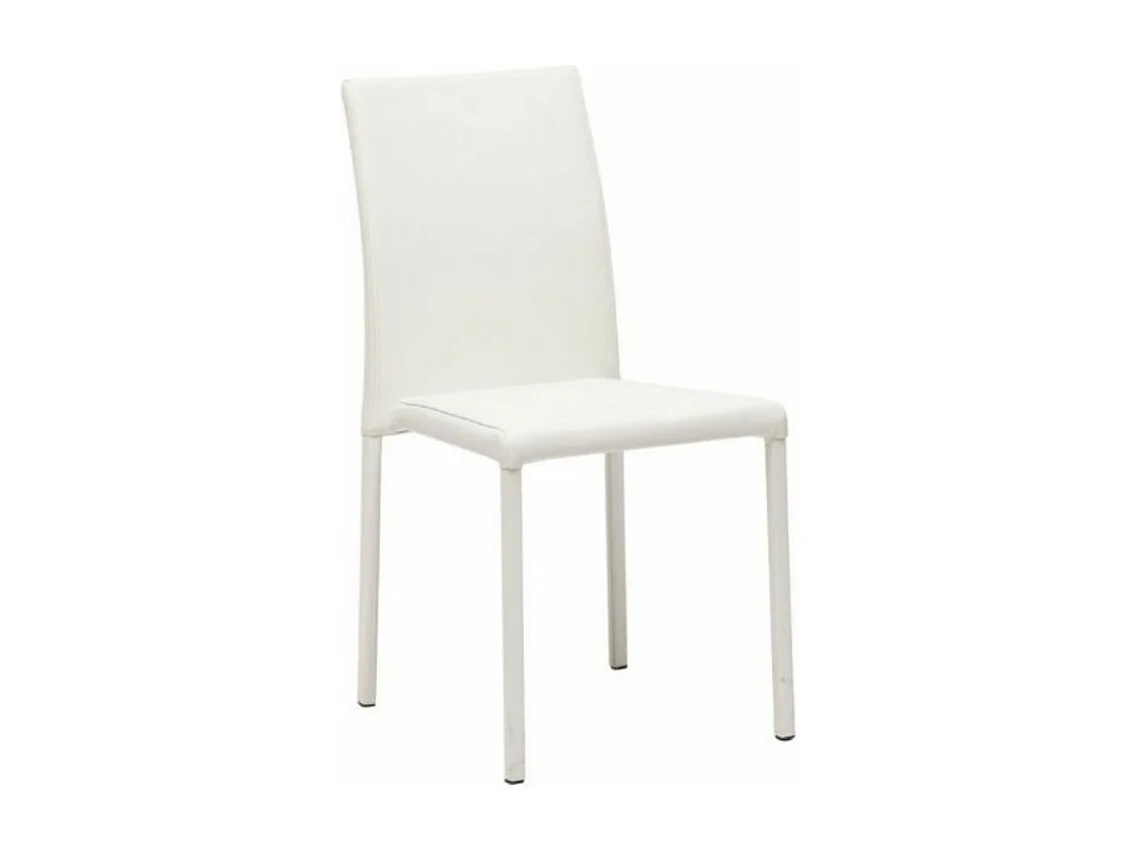 Chaise en faux cuir Jazon - Lot de 4-Couleur Noir