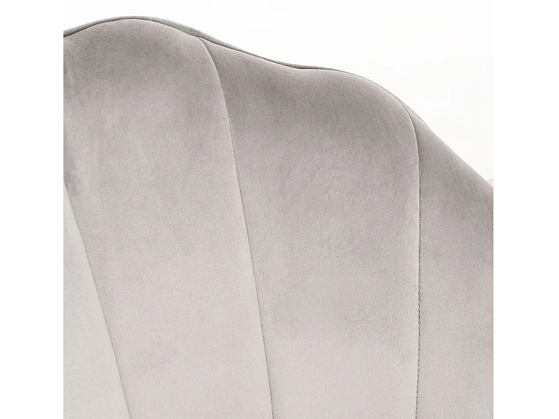 Chaise velours gris et bois naturel Lizaty - Lot de 2