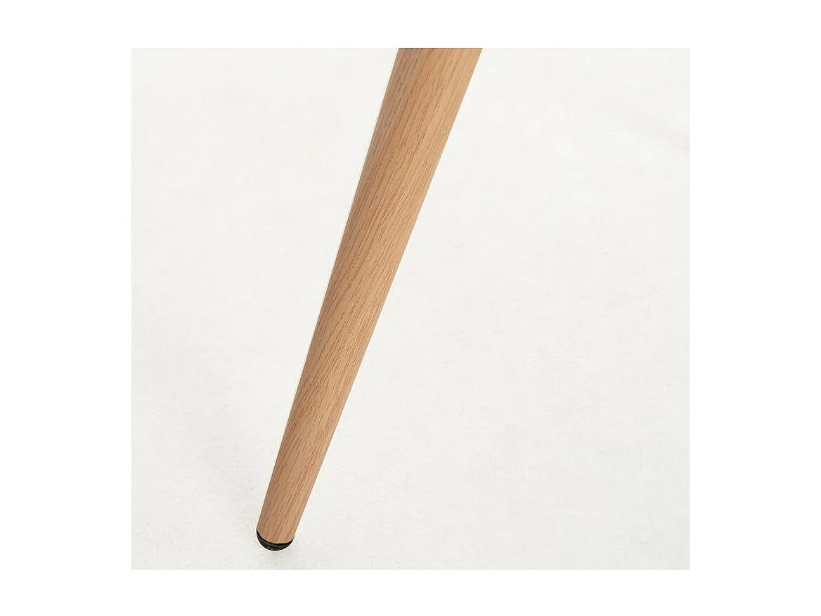 Chaise velours gris et bois naturel Lizaty - Lot de 2