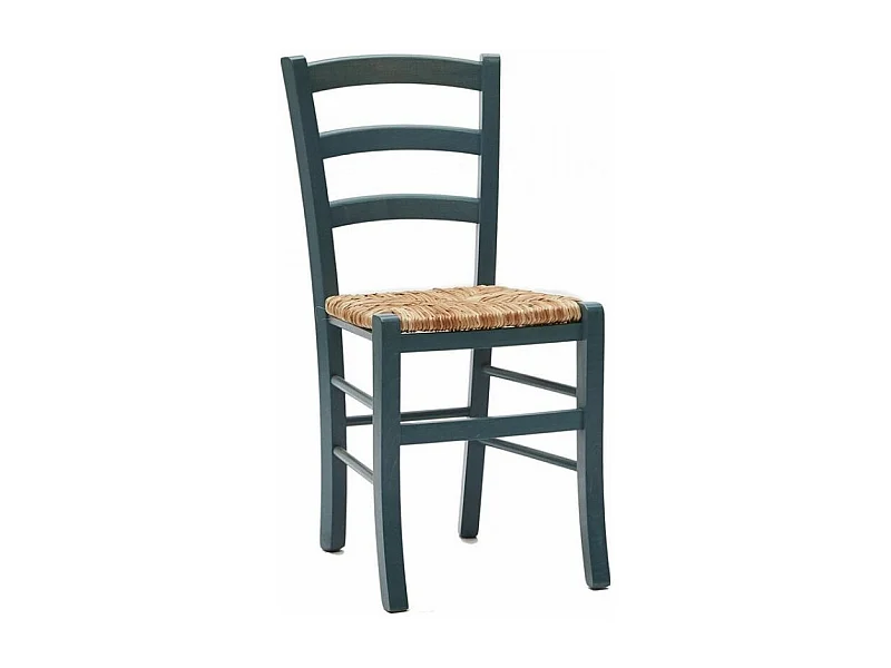 Naturalia stoel van beukenhout en stro - Set van 2-Kleur Oranje