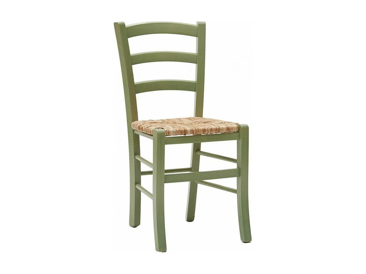 Naturalia stoel van beukenhout en stro - Set van 2-Kleur Oranje