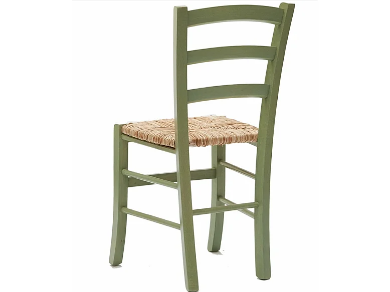 Naturalia stoel van beukenhout en stro - Set van 2-Kleur Oranje