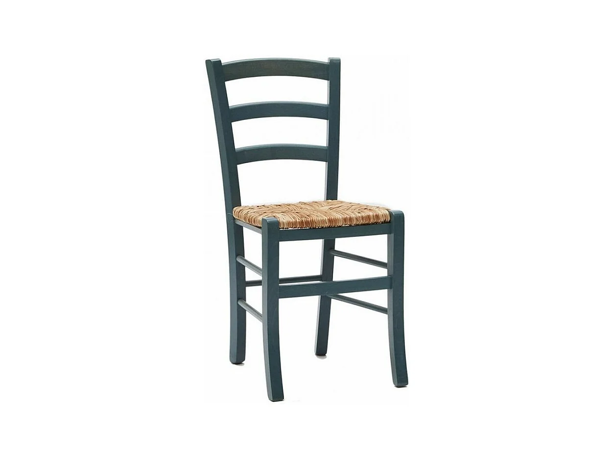 Chaise en bois de hêtre et paille Naturalia - Lot de 2-Couleur Orange