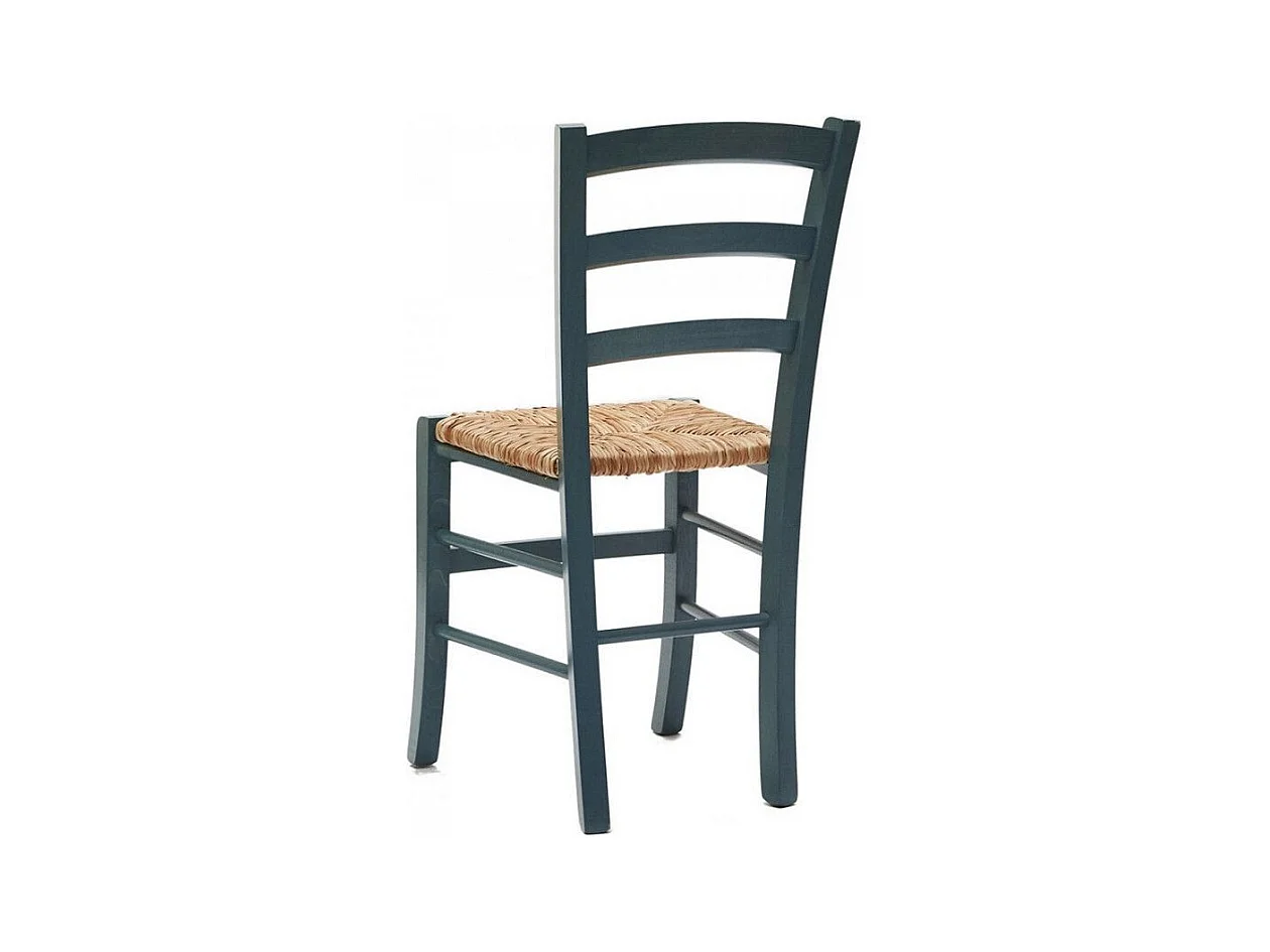 Chaise en bois de hêtre et paille Naturalia - Lot de 2-Couleur Orange