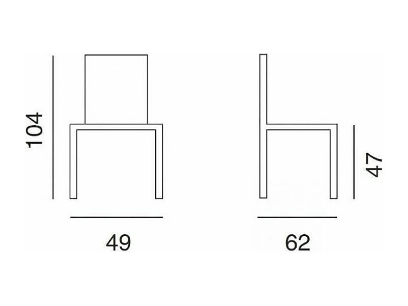 Chaise en faux cuir capitonnée Thalia - Lot de 2-Couleur Blanc