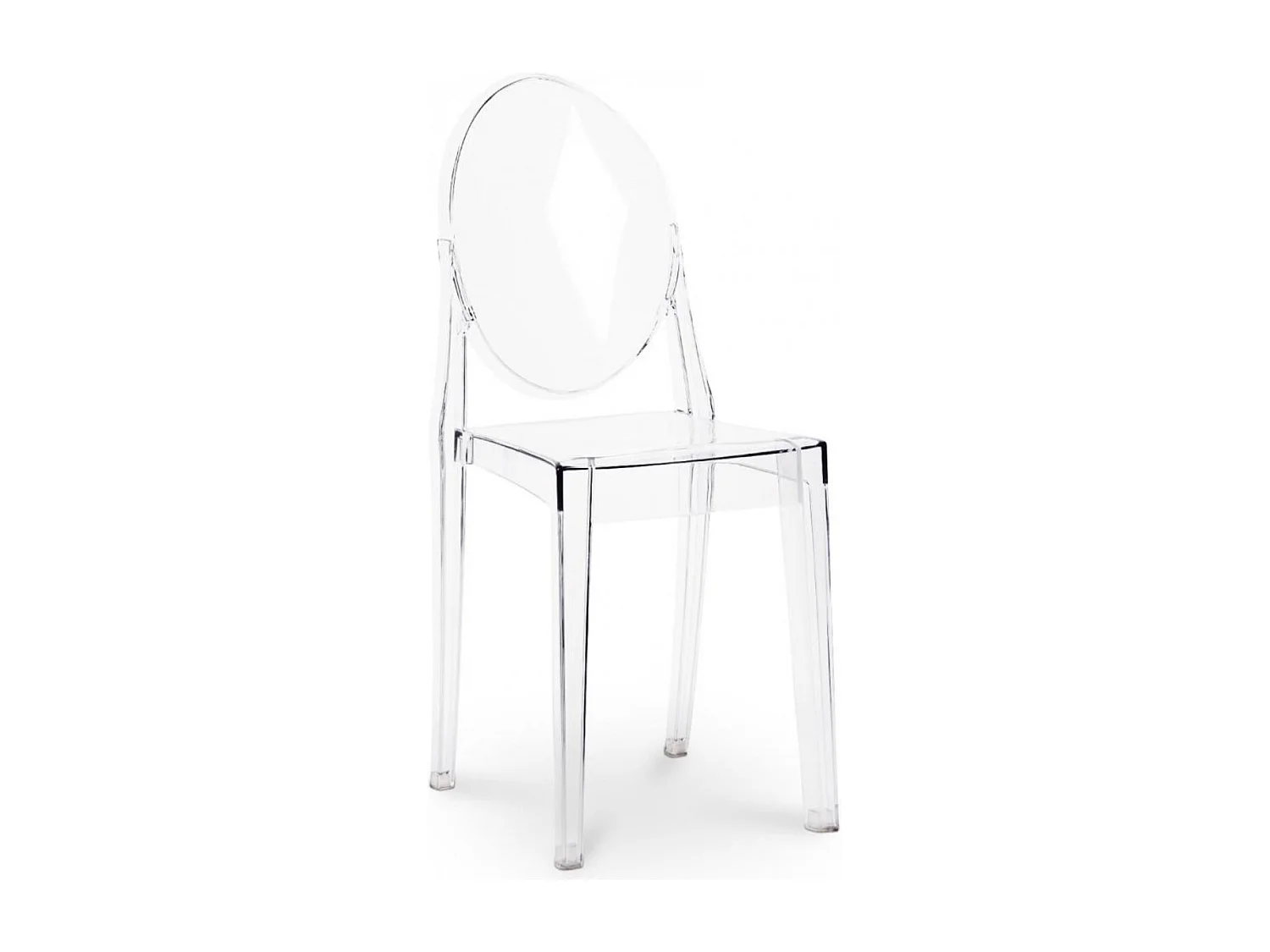 Silla Louiva gris transparente-Color Parma claro