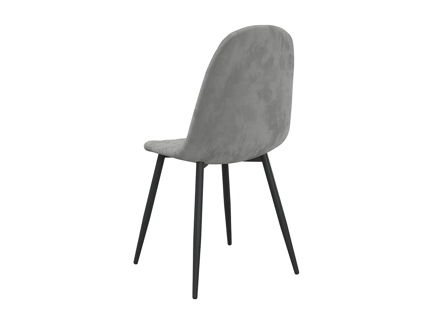 Chaises de salle à manger 4 pcs Gris clair Velours 8