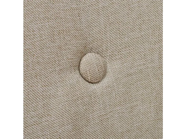 Chaise tissu beige et pieds chêne massif Chila - Lot de 4