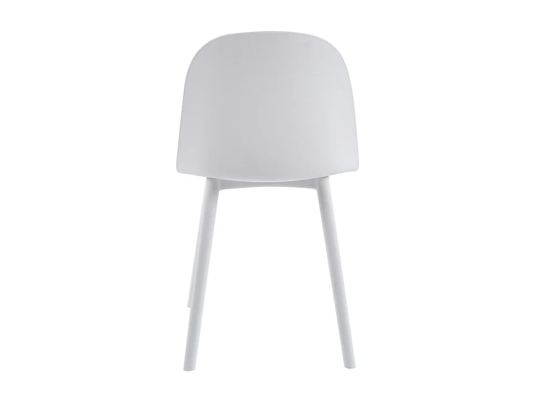 Silla Kalipo con cojín de asiento de terciopelo - Comodidad y modernidad-Color Blanco