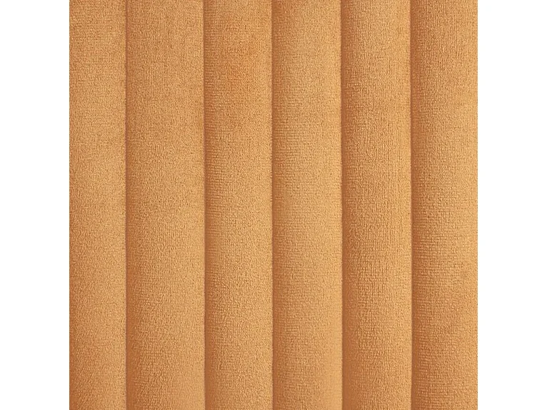 Chaise velours jaune et pieds métal noir Mikee - Lot de 4