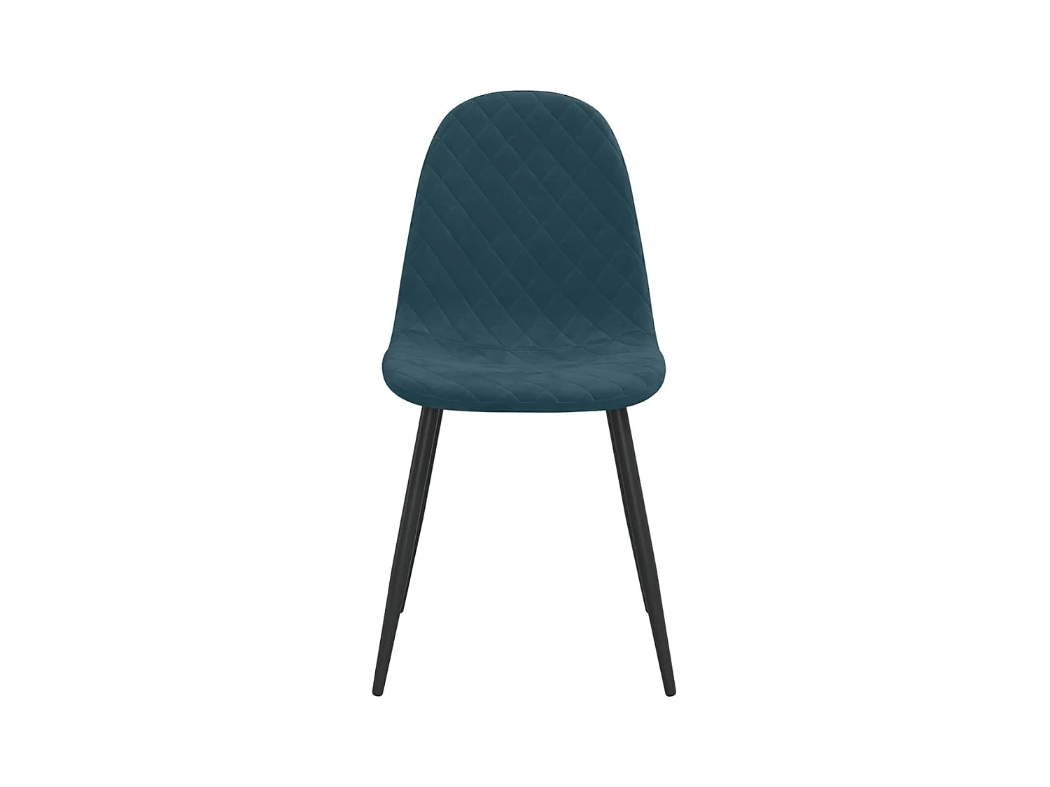 Chaises de salle à manger 6 pcs Bleu Velours 18