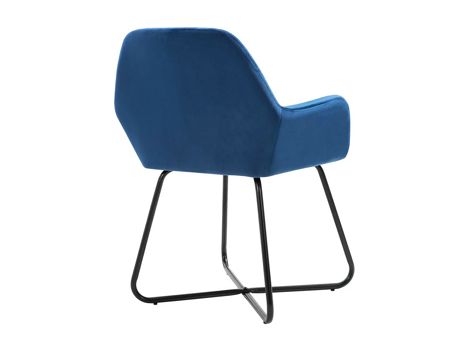Chaises de salle à manger 6 pcs Bleu velours