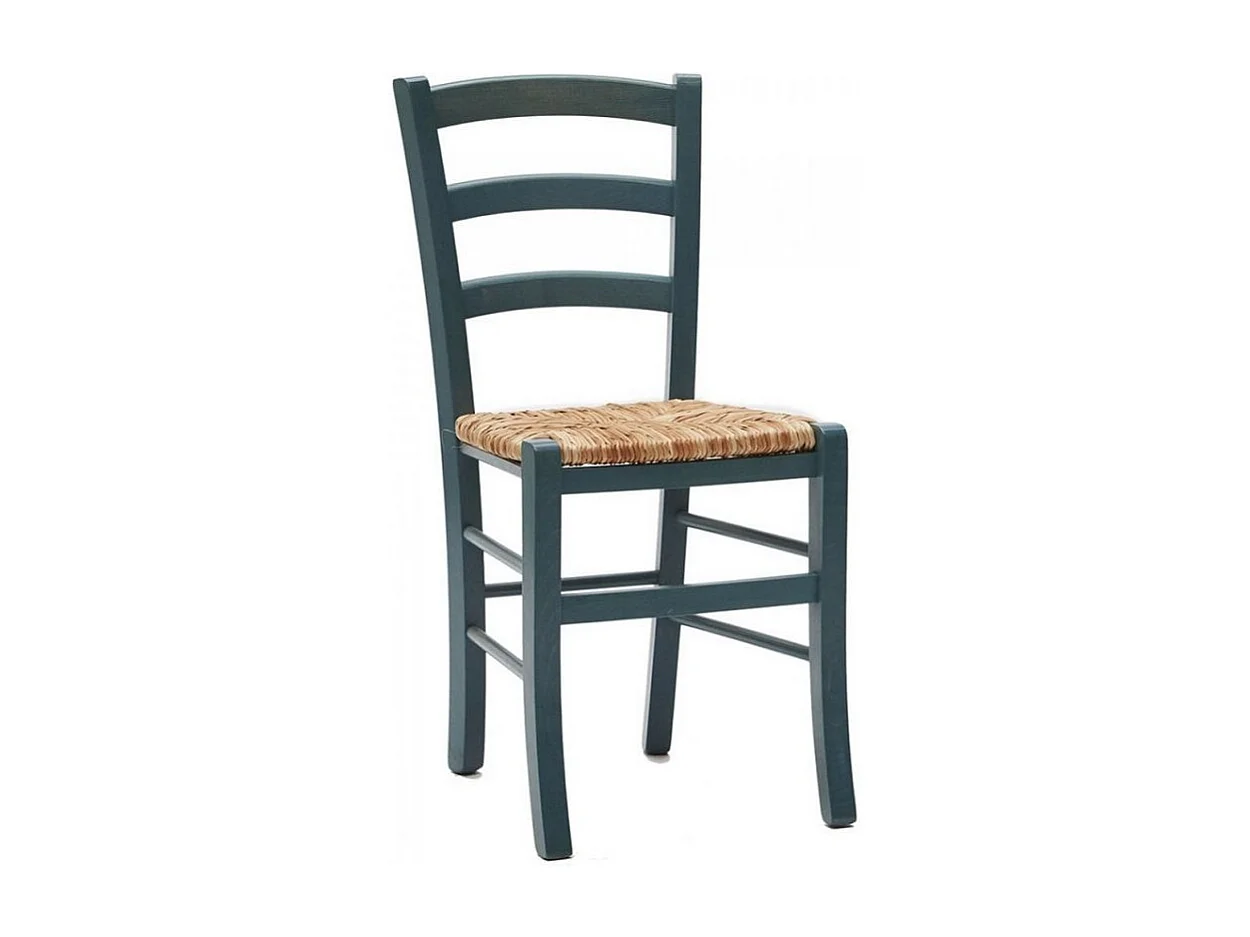 Naturalia stoel van beukenhout en stro - Set van 2-Kleur Lichtgrijs