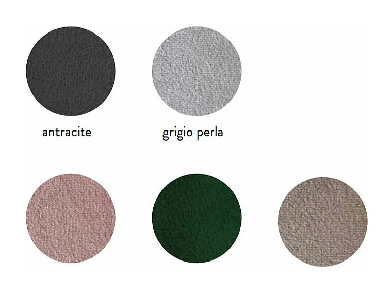 Chaise moderne velours et métal noir Luza- Lot de 4-Couleur Beige clair