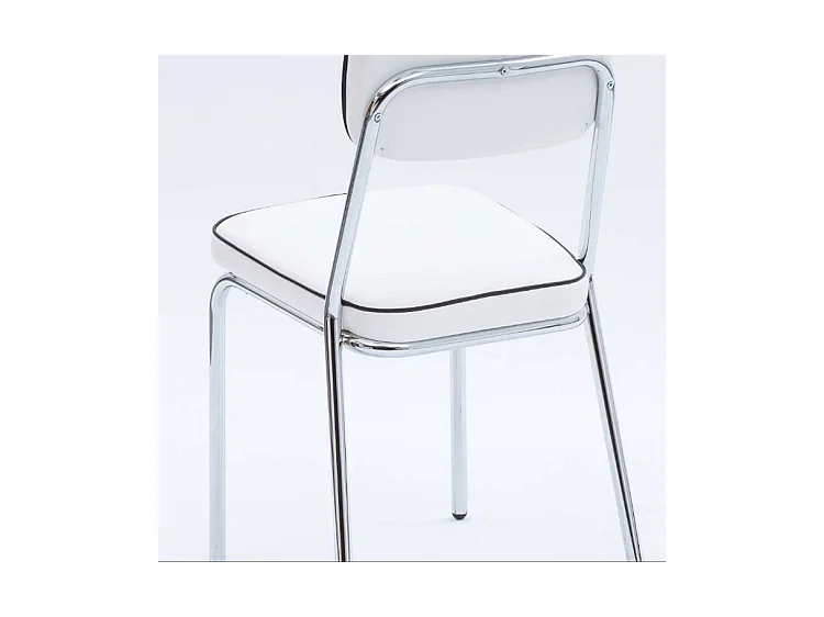 Chaise originale style années 60 - Lot de 2-Couleur Orange