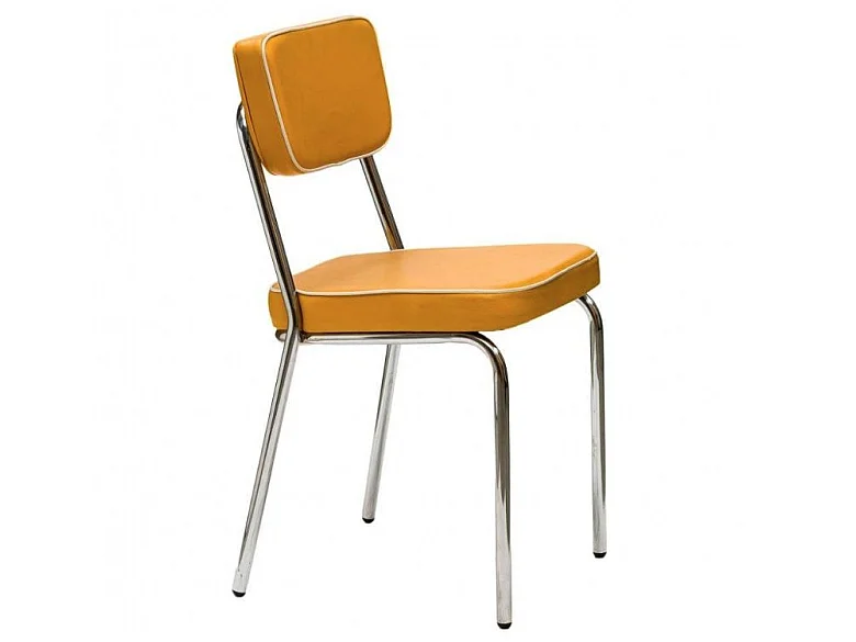 Chaise originale style années 60 - Lot de 2-Orange